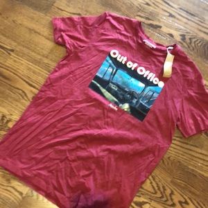 Out of office tshirt NWT